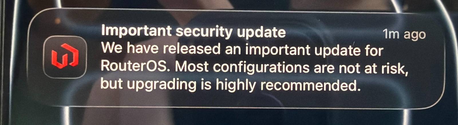 Important security update